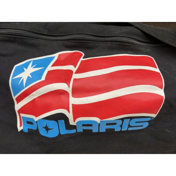 RARE Vintage POLARIS Snowmobile ATV Duffle Equipment Gear Bag 32”x14”x14” Large - Picture 8 of 9
